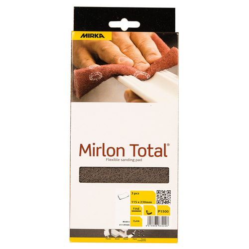 Mirka - Mirka mirlon total slibesvampe 1500 grå 115x230mm 3stk pk