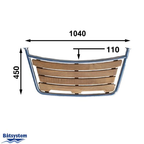 Båtsystem - Badeplatform Sejlbåd 100 x 45 cm