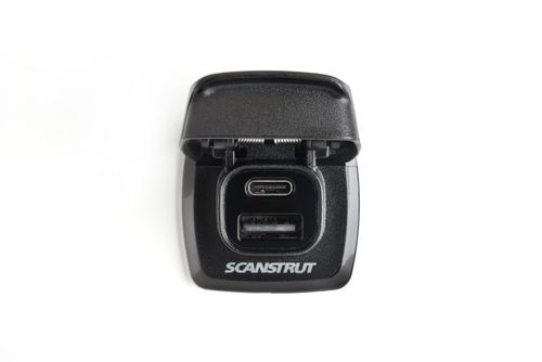 Scanstrut - Scanstrut Flip Pro Dubbelt USB-uttag 