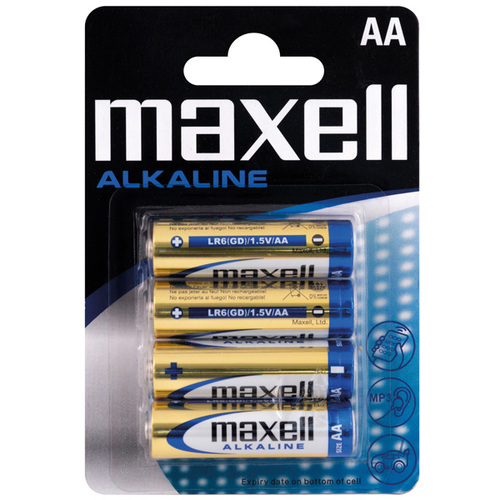 Maxell - Maxell Alkaline AA / LR6 Batterier - 4stk