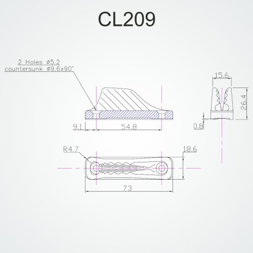 Clamcleat - Cl 209 midi