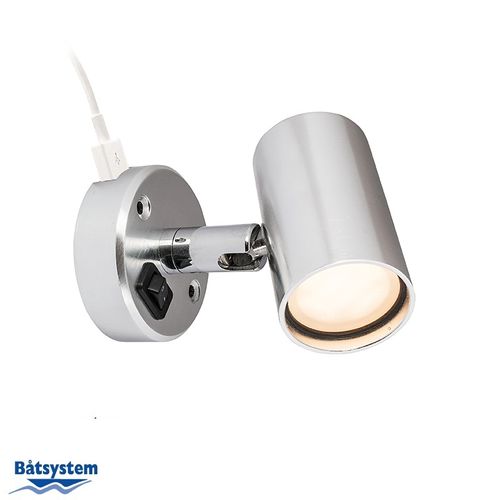 Båtsystem - Läslampa LED Tube D2 med USB uttag