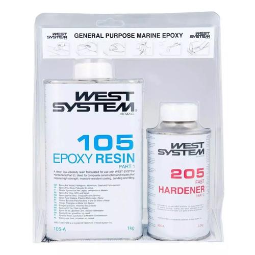 West System - West System Epoxy Snabb Härdare A-pack 1,2 kg 