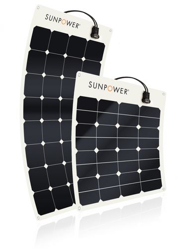 SunPower - Solpanel Sunpower, semiflexibel