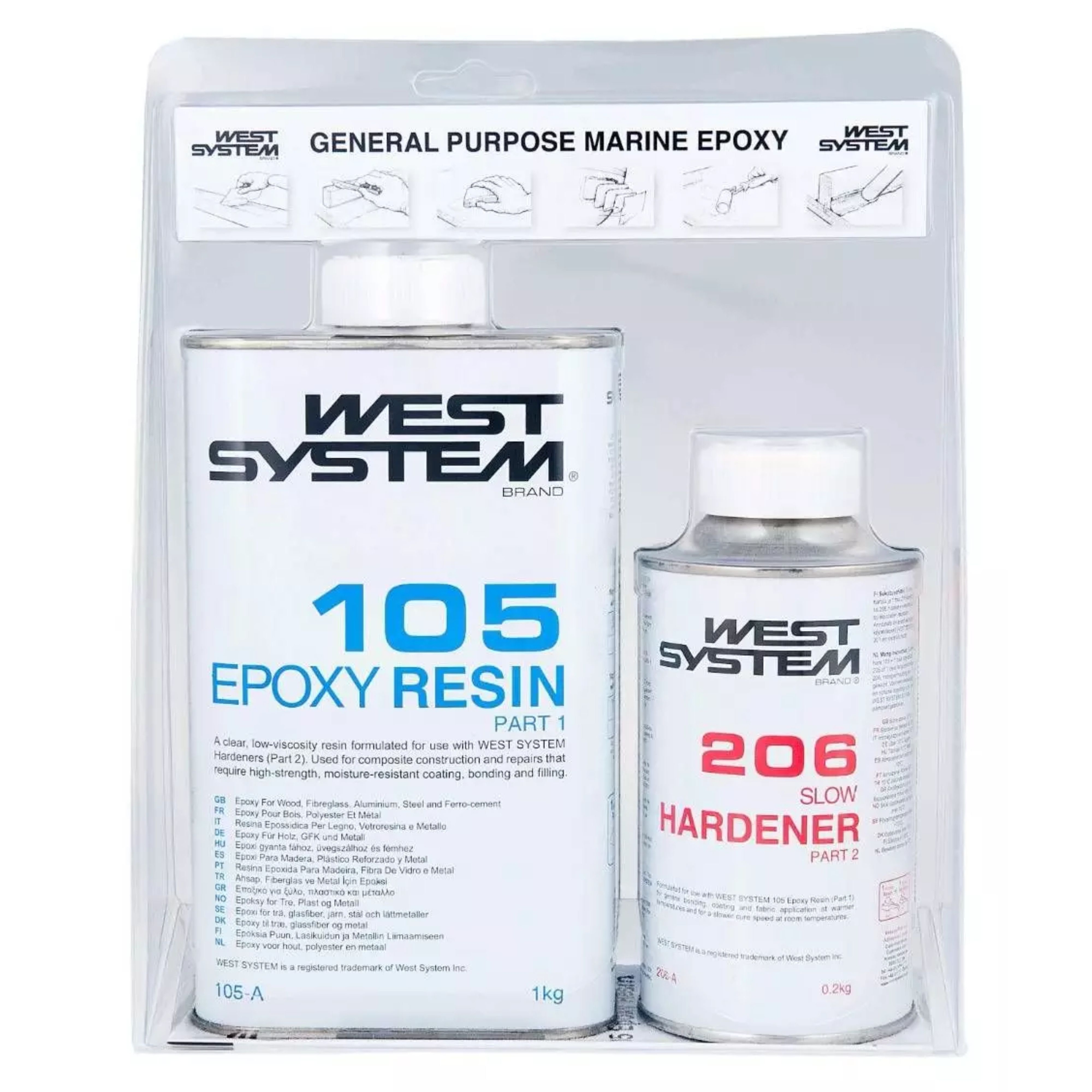 West System Epoxy A-pakke 105/206 kg -