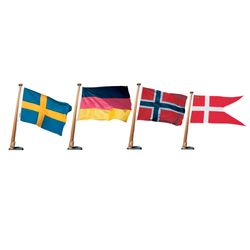 Bådflag Bomuld Sverige