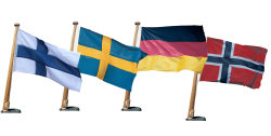 Båtflagg Sverige 55cm