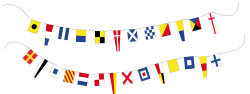Internationalt Signalflagsæt 36 Flag, 11m
