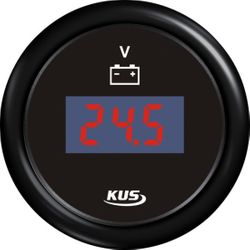 Kus Digital Voltmeter 9-32v, Sort, 12/24v