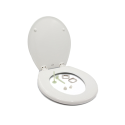 Jabsco Soft Close Deluxe/Comfort Toiletsæde med Låg Hvid