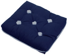 Kapock-kudde blå enkel