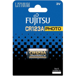 Fujitsu-batteri cr 123a 3V kan användas för 1852 ficklampa